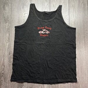 Orange County Choppers Vintage Mens XL Tank Top Black Biker Sleeveless Shirt